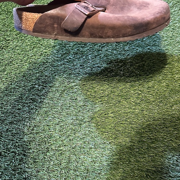 Birkenstock Dark Brown Leather Clogs Size 8 Mens/ 9-9.5 Women’s